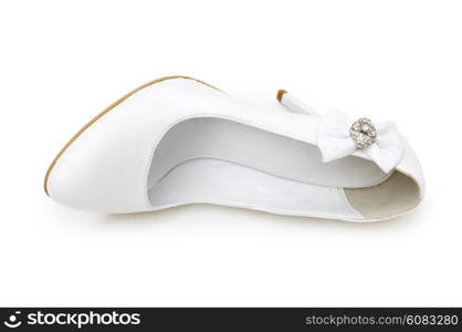 Woman shoes isolated on the white background