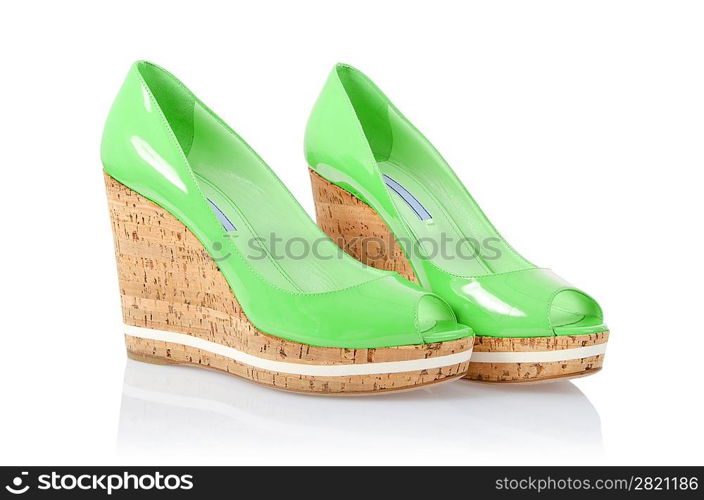 Woman shoes isolated on white