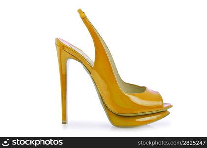 Woman shoes isolated on white