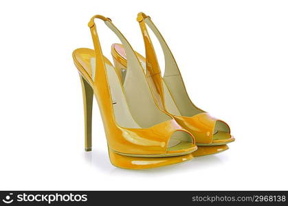 Woman shoes isolated on white