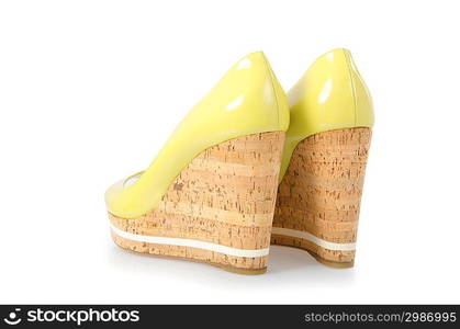 Woman shoes isolated on white