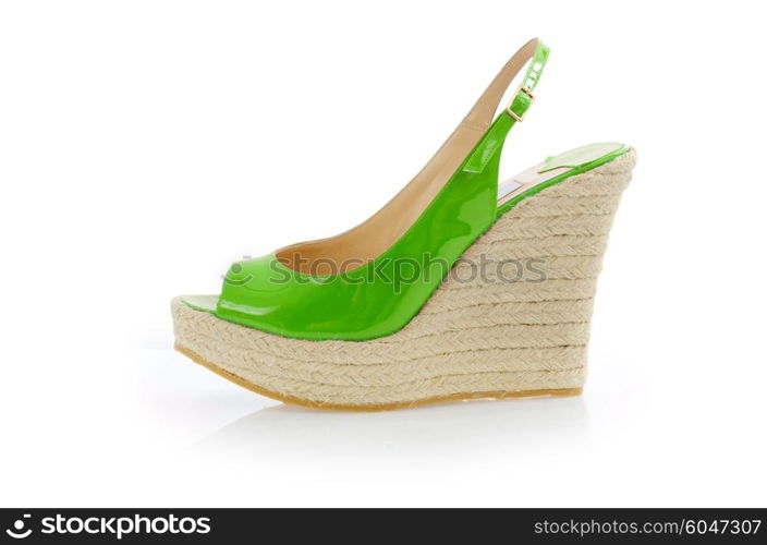 Woman shoes isolated on white