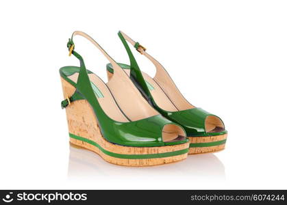 Woman shoes isolated on white