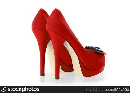 Woman shoes isolated on white