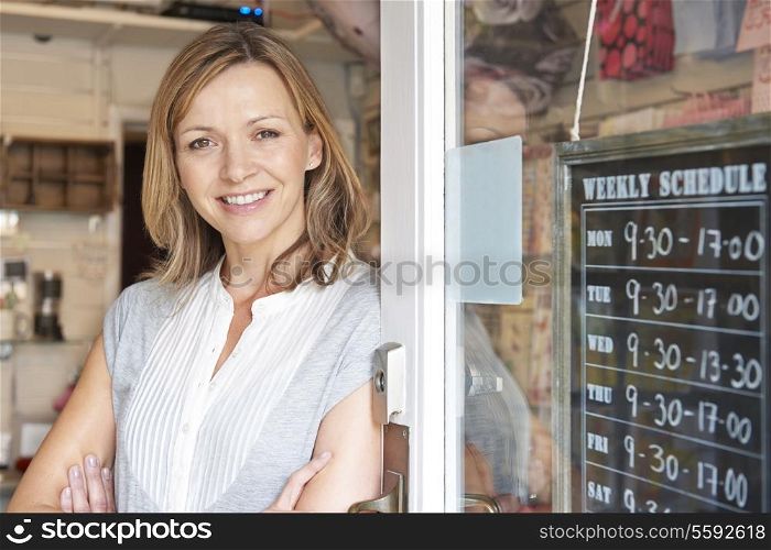 Woman shop owner