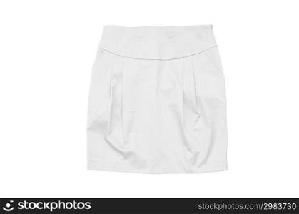 Woman skirt isolated on the white background