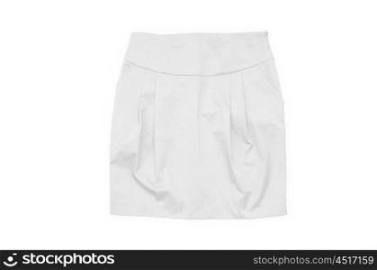 Woman skirt isolated on the white background