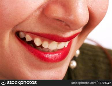 Woman Smiling And Laughing