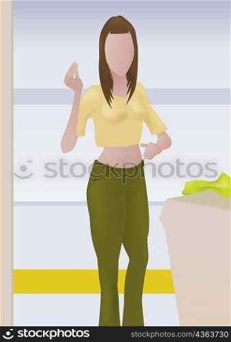 Woman standing indoors
