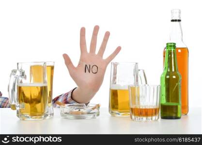 Woman suffering from alcoholism