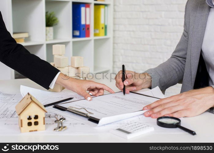 woman suggesting changes plan. Resolution and high quality beautiful photo. woman suggesting changes plan. High quality beautiful photo concept