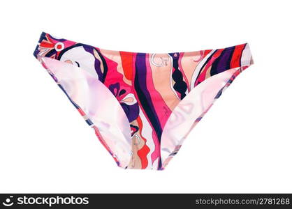 Woman swimwear isolated on the white