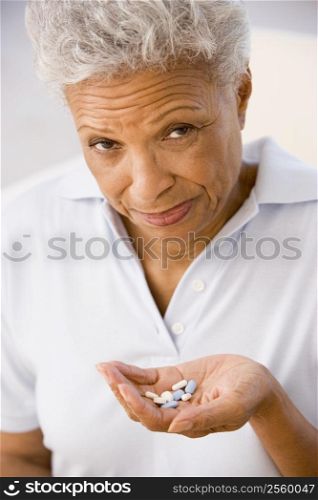 Woman Taking Pills