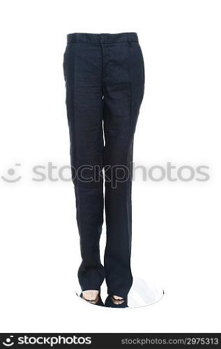 Woman trousers isolated on the white