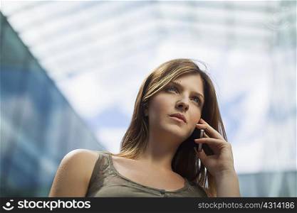 Woman using phone