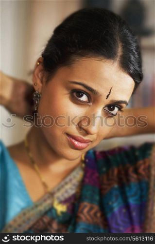 Woman wearing mangalsutra