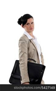Woman with a briefcase