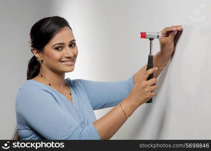 Woman with a hammer