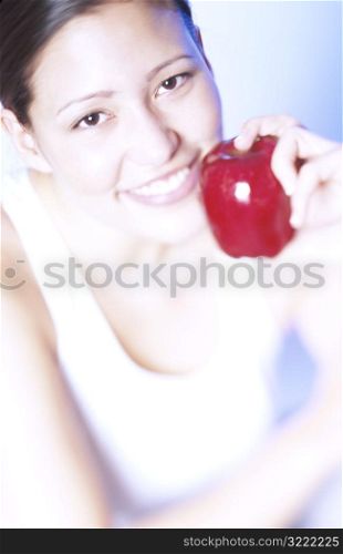 Woman with Apple