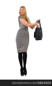 Woman with bag in fashion concept