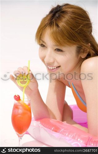 Woman with cocktail