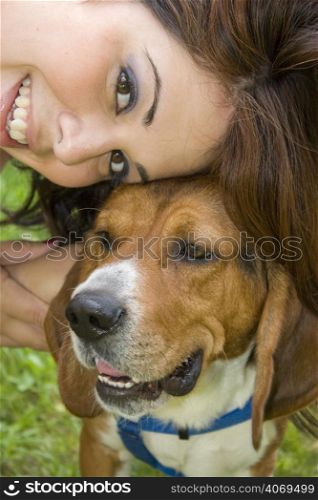 Woman with dog