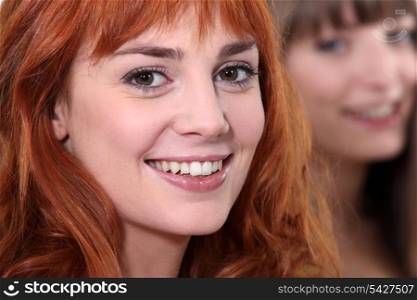 Woman with ginger hair