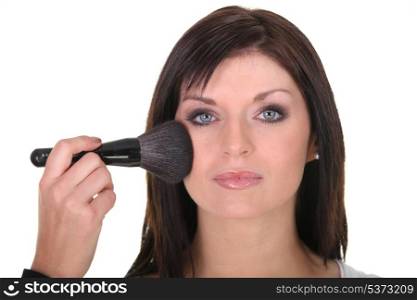 Woman with makeup