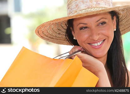 Woman with shopping bag