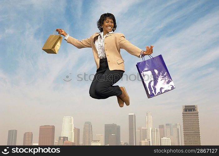 Woman with Shopping Bags