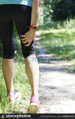 Woman With Sports Injury Sustained Whilst Jogging