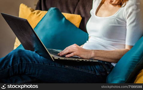 woman working from home - coronavirus