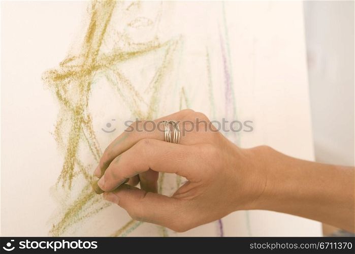 Womans hand drawring