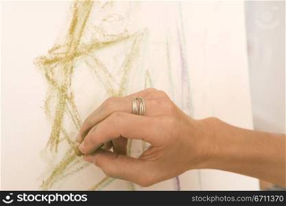 Womans hand drawring