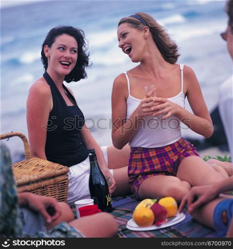 women at picnic