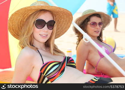 Women at the beach