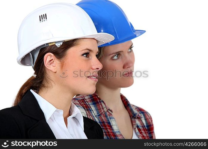 Women construction workers