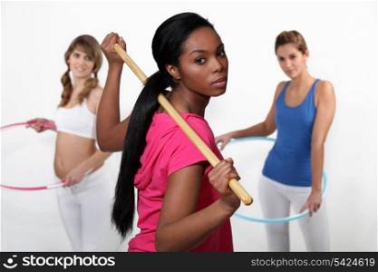 Women doing gym
