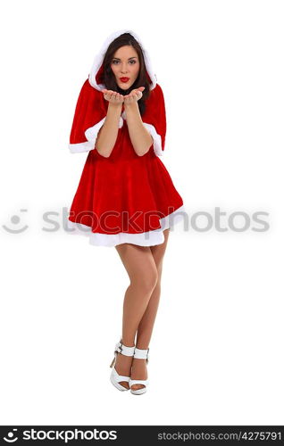 Women dressed as Santa Claus