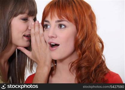 Women gossiping