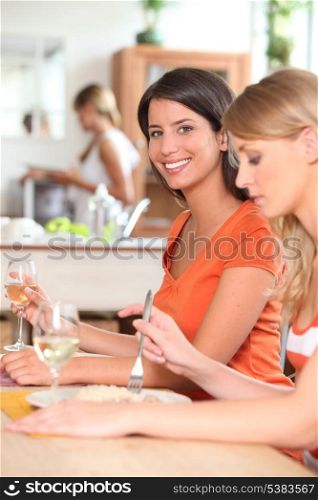 Women having lunch