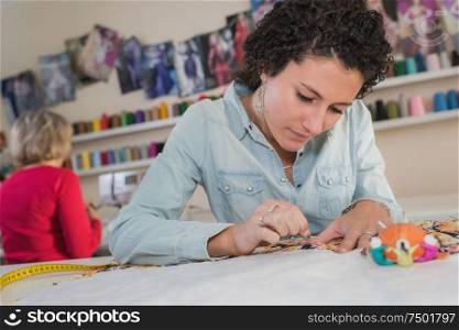 women in a sewing workshop
