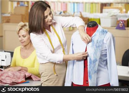 Women In Dress Making Class