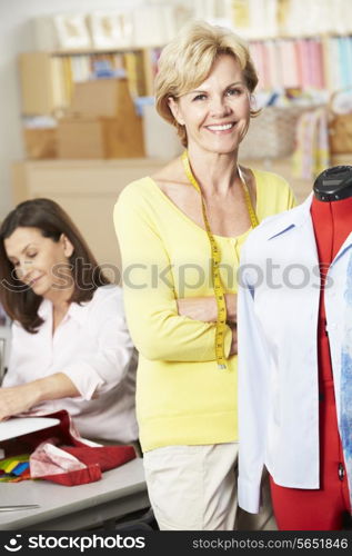 Women In Dress Making Class