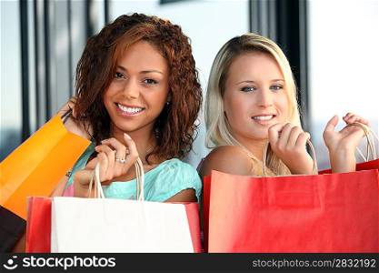 Women on a shopping spree