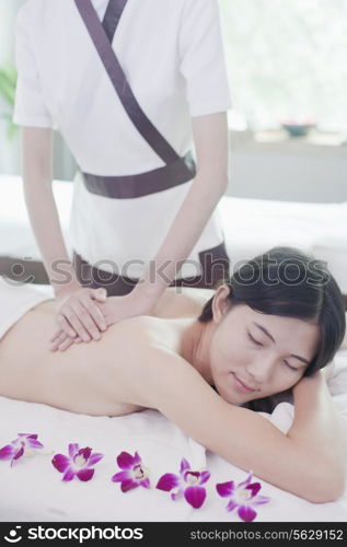 Women Receiving Massage