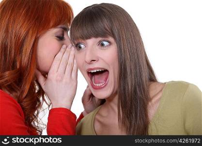 Women sharing a shocking secret