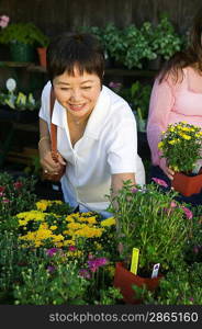 Women Shopping for Plants