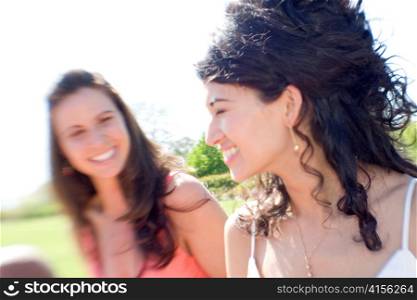 Women Smiling in Sunlight