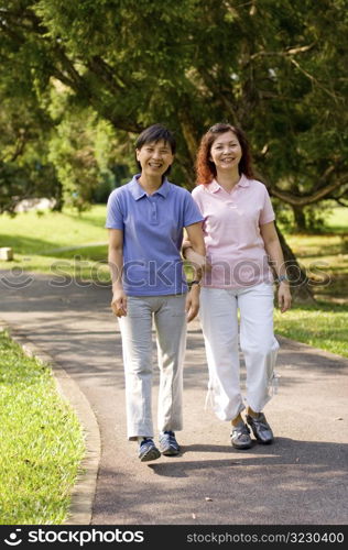 Women Walking Outside